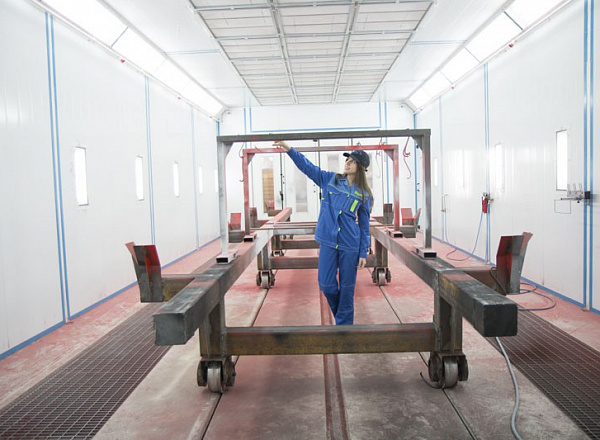 Обитаемая камера порошковой окраски